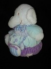 Princess Soft Toys Plush Elephant Baby Lovey Stuffed Animal Safari Blue Purple