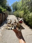 1970s Rabbit Fur Mcm Tiger And Cubs Taxidermy Bobblehead