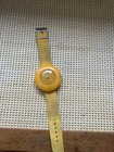 Vintage 70   s Rare Yellow Ufo Watch - Mechanical Wind Up