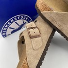 Birkenstock Boston Taupe Suede Leather Soft Footbed Unisex Clogs Shoes Eu 37-45