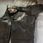 Interstate Leather Originals Mens Chaps Xl Black Classic Motorcycle Riding Pants