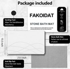 2 X Elegant Earth Bath Stone Mat  white 23 5 X 15 5 X 0 4in  - Buy More   Save 