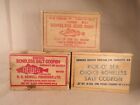 3 Antique Small Wood Box W  Advertising Newell  Pickosea Star Of The Sea Codfish