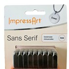 Impressart Basic Letter 3mm Lowercase Sans Serif Metal Stamp Set