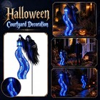            Halloween Grim Reaper Solar Garden Lights Glowing Ghost Lantern Yard Decor