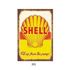 4 Pieces Reproduction Vintage Tin Signs  Gas Oil Car Metal Signs For Garage Man