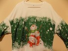 Christmas Ugly Tacky Sweater sweatshirt  2x 2xl  Snowman new 360 All Over Print