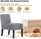 Dining Chairs Accent Chair Armless Chair W  Solid Wood Legs Set Of 2 Urban Style