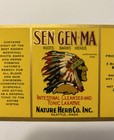 Label Sen-gen-ma Indian Chief Nature Herb Co  Root Bark Patent Med Seattle 1925
