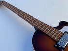 30  Scale Length Electric Bass Flame Maple Back Semi Hollowbody Glossy Finished