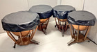 4 Ludwig Copper Timpani Drums With Gauges   New Remo Heads   Covers   Free Ship