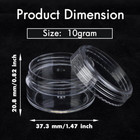 10 Gram 20 Count Sample Containers  Small Plastic Containers With Lids  Empty 
