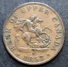 1857 Upper Canada Half Penny Bank Token No 48