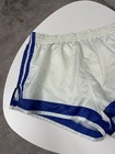 Vintage 80 s Adidas Men   s Sprinter Running White Shorts Made West Germany Sz S m