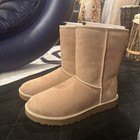 Woman s Boots Ugg Classic Short Ii New Nude beige Size 10   Free Yru Sneakers 