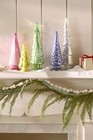 Anthropologie Borosilicate Glass Christmas Tree Pearl Xl 16  Holiday Mantel New