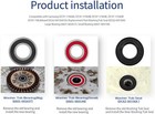 Washer Tub Bearings And Seal Kit For Samsung Dc97-17004a Dc62-00156a Wf393 Wf395