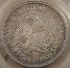 1849-o Seated Liberty Half 50c Pcgs Certified Xf45