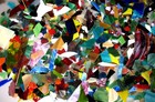 13 Pounds Stained  Glass Pieces assorted Colors craft - Mosaics - Art Projects 