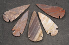 5 Bent 2 8  To 3  Flint Arrowhead Spear Project Point Knife Blade Bb761