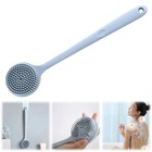 Silicone Body Scrubber Long Handle Back Scrubber For Shower Silicone Body Brush