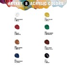 Artkey Acrylic Paint Set - 8 Colors  120 Ml 4 06 Oz  Tubes  Rich   Vibrant Pi   