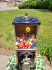1950   s Victor Half Cab 1 Cent Gumball Vending Machine With Key  