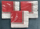 Vtg Christmas Napkins Cleo Paper Luncheon Beverage Nos 94-total Xmas Holiday