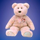 Ty Beanie Buddy -  celebrate  The Bear  14 Inch  -plush Ear And Tush Tags