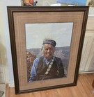 Ray Swanson Signed  old Man And The Canyon  Limited Edition Wood Framed Print