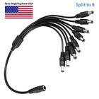 1 4 1 5 1 8 Dc Power Splitter Cable Cord 5 5x2 1mm Adapt For Cctv Camera Dvr Led