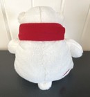 2013 Coca Cola 7  White Polar Bear With Red Scarf Plush Stuffed Animal