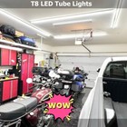 2ft 4ft 6ft 8ft T8 Linkable Led Shop Light Fixtures 6500k Garage Ceiling Lights