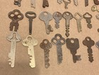 Lot Of 65 Antique vintage Flat   Push Keys Nice Assortment
