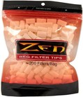 5 Bags Zen Regular Hand Rolled Cigarette Filter Plug Tips 8mm - 1000 Total-6001