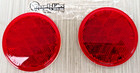 Pair 2 Pieces  47-3 Truck-lite Red 3 1 8 Adhesive Reflector 473 Dot Bulk Savings