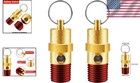 1 4   Npt Brass Air Compressor Pressure Relief Valve Set - 150 Psi Safety  2 Pcs