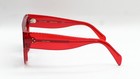 New Celine Cl40012f 66n Red Transparent Authentic Sunglasses 52-19