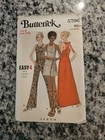 Vintage 1969 Butterick 5796 Sewing Pattern Pants Sleeveless Dress Tunic Sz 8 Cut