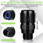 3 Pcs Drip Irrigation Pressure Regulator 3 4  Fht X 3 4  Mht Garden Flow Valve
