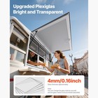 Uimoso 60x36in Food Truck Service Window With Aluminum Alloy Awning