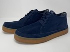 Nike Sb Solarsoft Moc Mens 10 Navy Blue Suede Gum Bottom Skate Shoes 454299 400