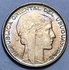 Uruguay - 20 Centesimos 1942 So   santiago  Km-29 Toned Brilliant Uncirculated 