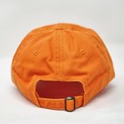 Custom Logo  design  Embroidered Cap  pigment Dyed Orange Hat 