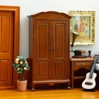1 12 Scale Dollhouse Miniatures Furniture - Vintage Cabinet Wardrobe Bedroom
