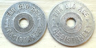  2  Oklahoma Consumers Tax 1 Mil For Old Age Assistance 22 5mm Aluminum Tokens