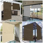 Roller Shade Roll Up Shade Patio Porch Gazebo Pergola Foldable Sun Shade Curtain