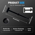 20-200pcs Nylon Universal Cable Tie Buckle For Car Heavy Automotive Zipper Clips
