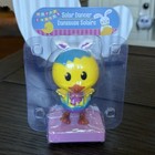 Solar Powered Dancing Toy Bobblehead - Easter - Chick With Bunny Ears Pink Base