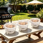 4 Pack 5qt Stainless Steel Chafing Dishes  Chafing Dish Buffet Set For Parties